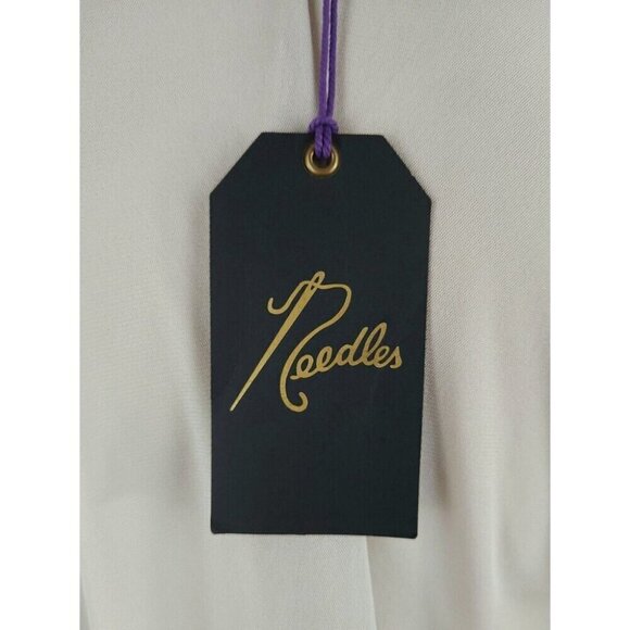 Needles Poly Mesh V-Neck Cardigan in Taupe Size M New - Picture 12 of 16